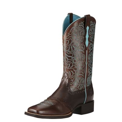 Ariat Western: Round Up Remuda Botas Western Mujer - Marrones Oscuro (ERBYX1865)